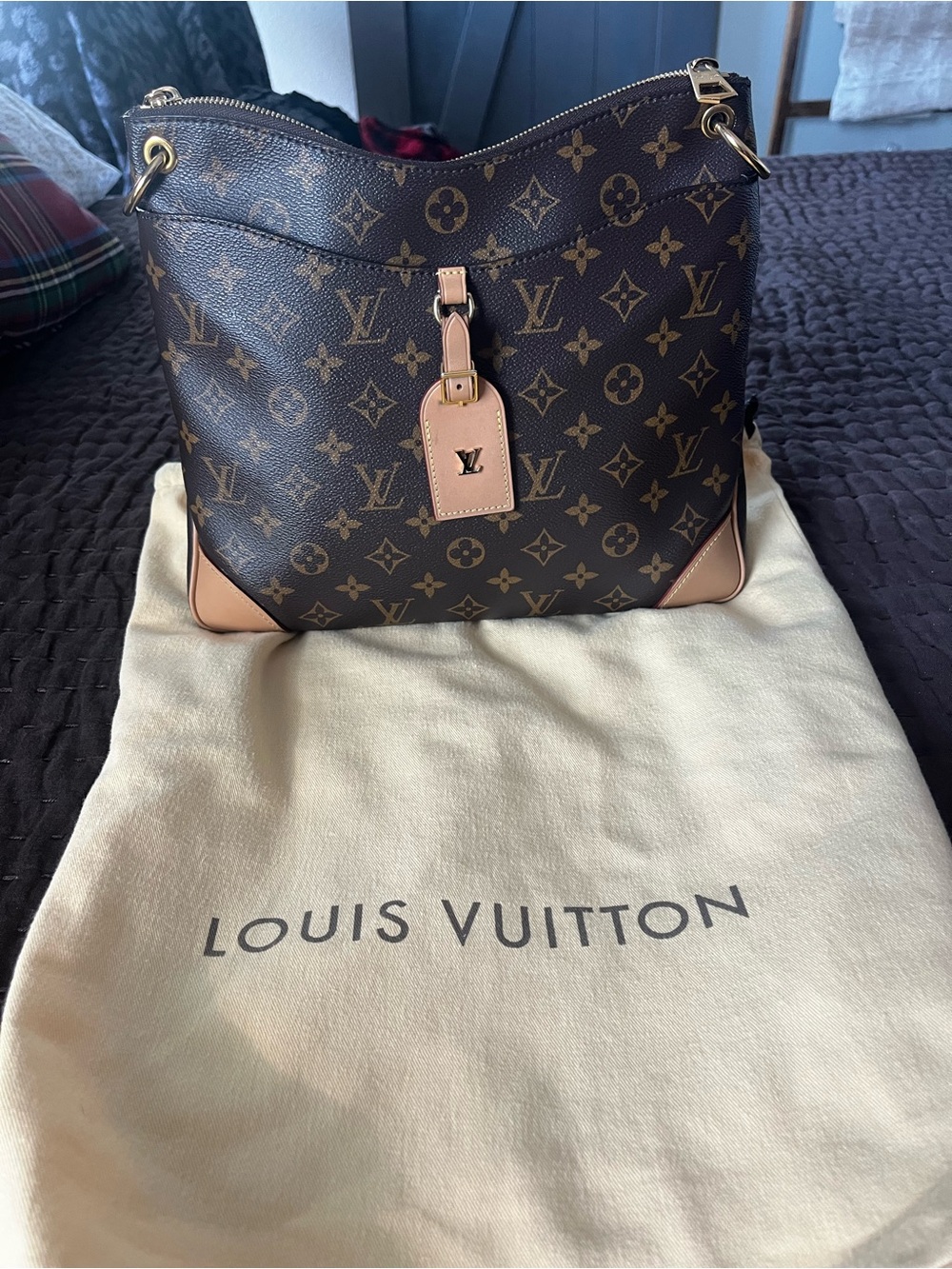 Louis Vuitton Odeon NM Monogram Canvas Hobo Shoulder Bag